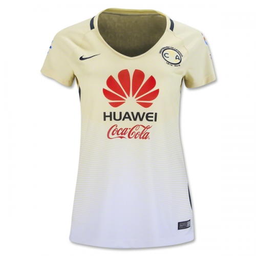 Women's Club America Home 2016/17 Soccer Jersey Shirt